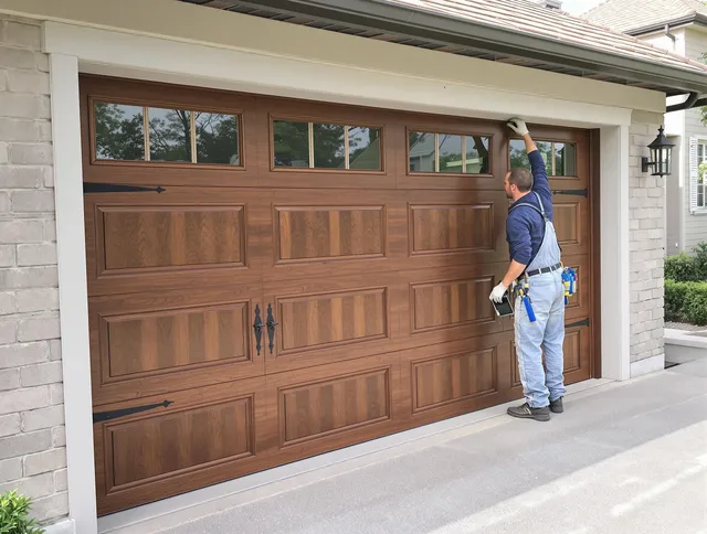 Custom garage door showcase by Cheshire Garage Door Repair in Cheshire