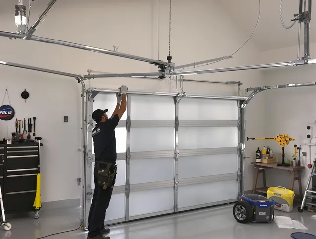 Cheshire Garage Door Repair certified team performing precision garage door installation in Cheshire
