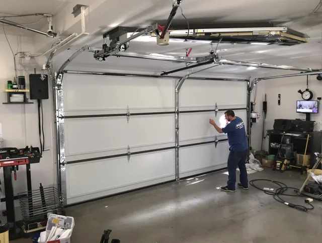 Professional garage door repair service by Cheshire Garage Door Repair in Cheshire