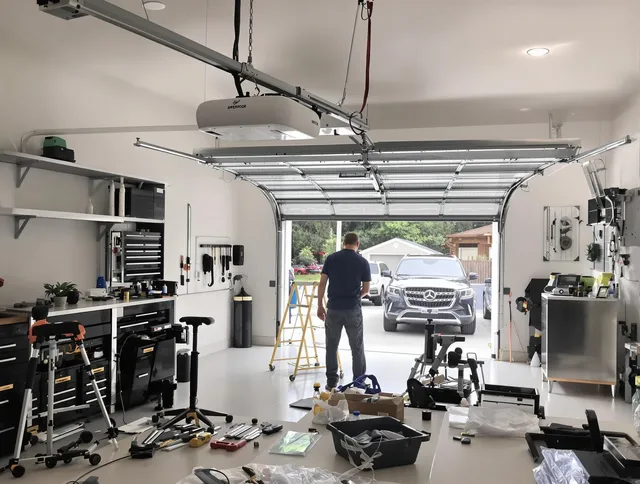 Garage door opener installation by Cheshire Garage Door Repair in Cheshire